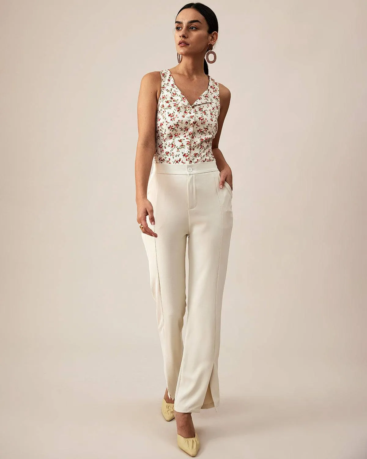 The Sleeveless Floral Shirt sold by rihoas product image thumbnail 5
