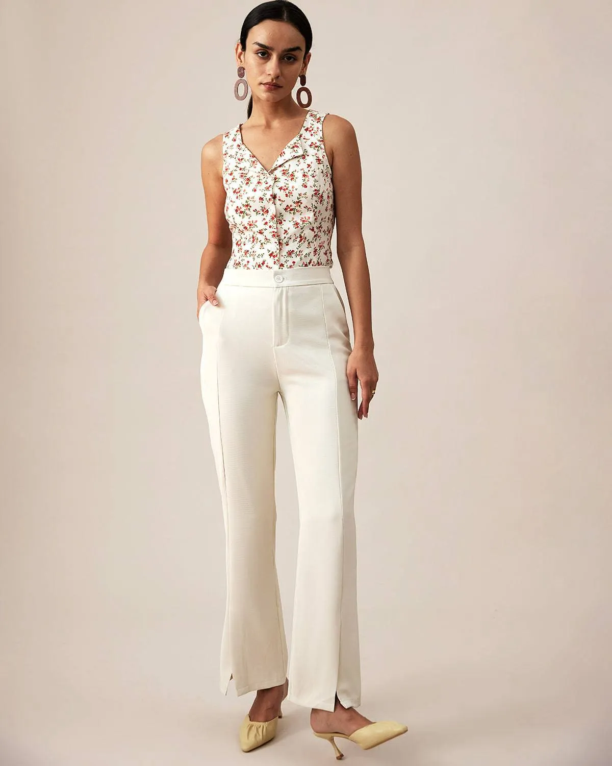 The Sleeveless Floral Shirt sold by rihoas product image thumbnail 4