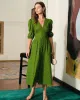 The Puff Sleeve Cutout Slit Maxi Dress sold by rihoas