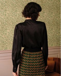 The Solid V Neck Knotted Blouse sold by rihoas