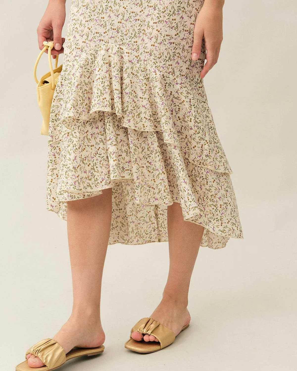 The Backless Fishtail Floral Dress sold by rihoas product image thumbnail 2