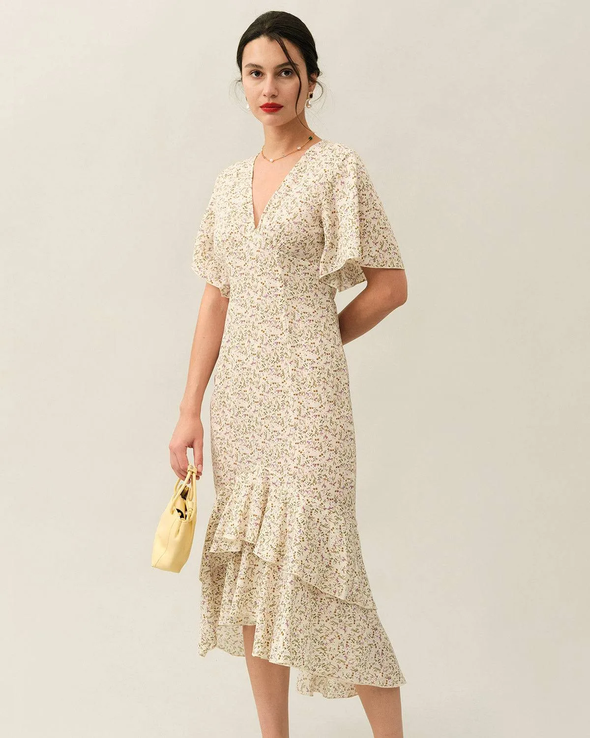 The Backless Fishtail Floral Dress sold by rihoas product image thumbnail 4