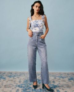 The Tie Strap Smocked Floral Cami Top sold by rihoas