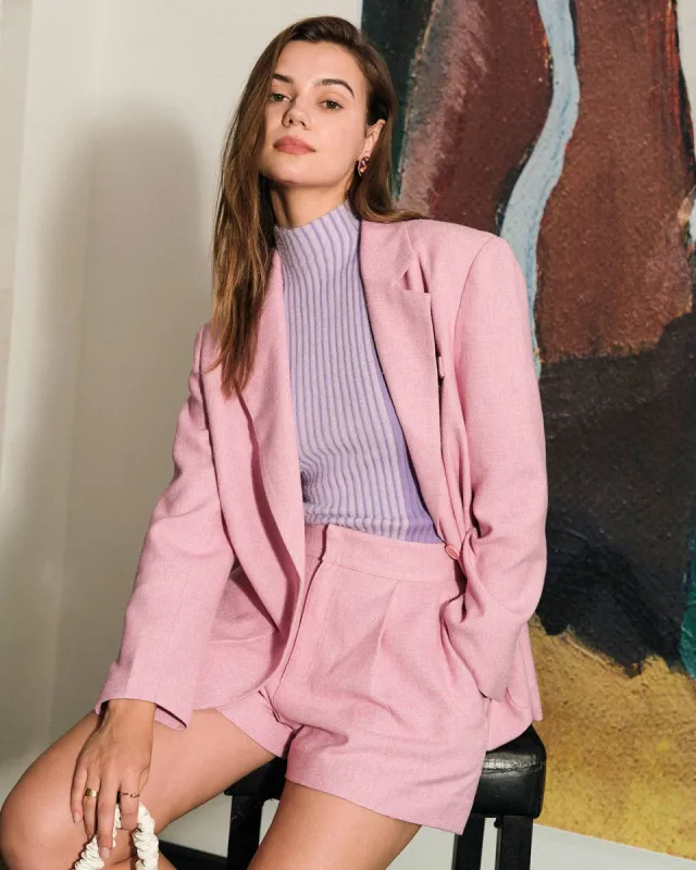 The Solid Color Pocket Blazer sold by rihoas