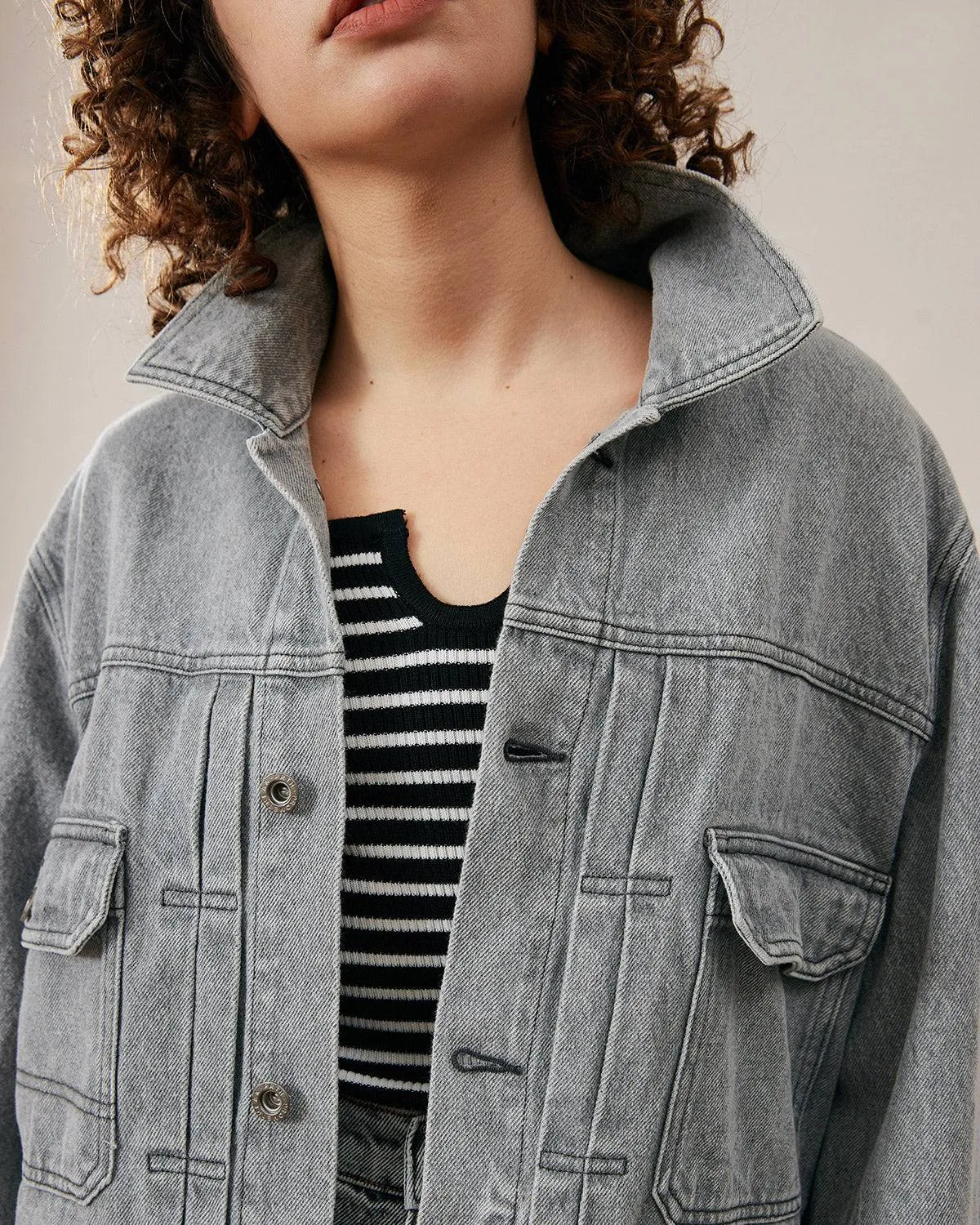 The Premium-fabric Vintage Denim Jacket sold by rihoas product image thumbnail 2