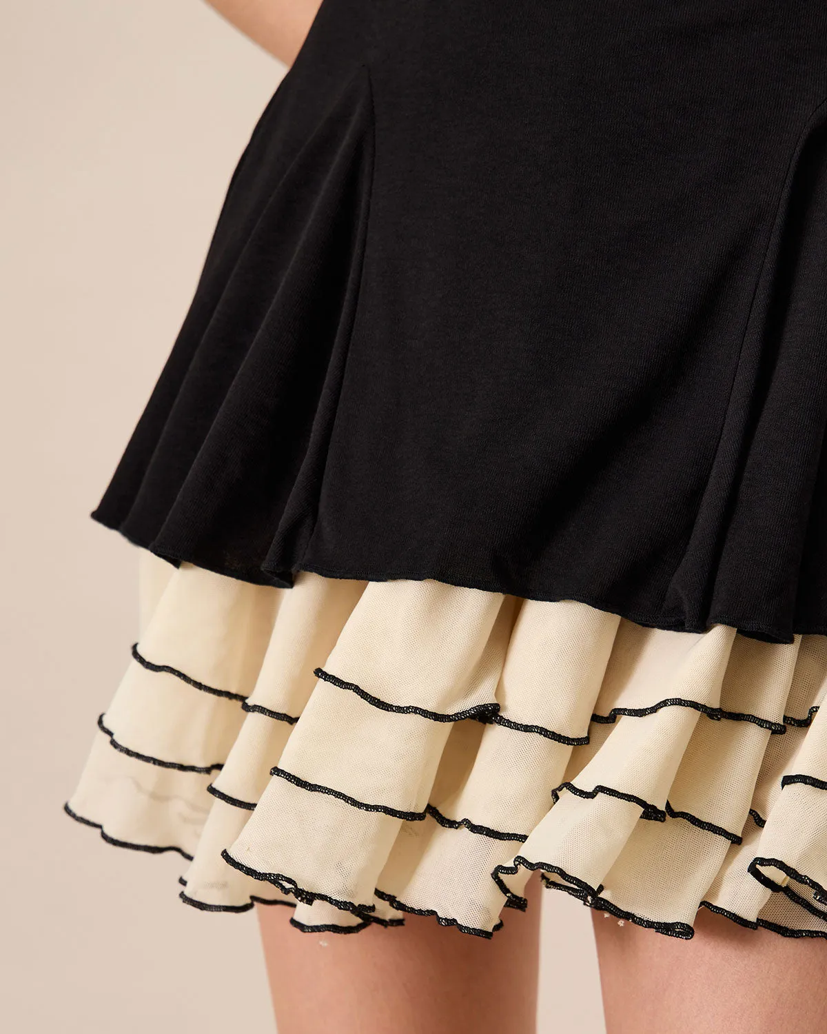 Women's Black Bodycon Knitted Mini Dresses sold by rihoas product image thumbnail 3