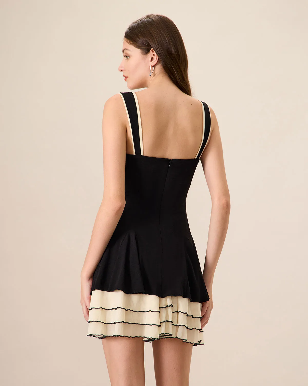 Women's Black Bodycon Knitted Mini Dresses sold by rihoas product image thumbnail 5