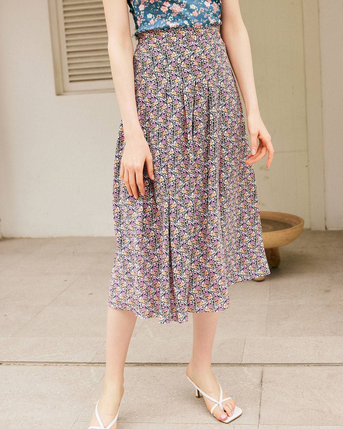 High Waisted Side Split Skirt sold by rihoas