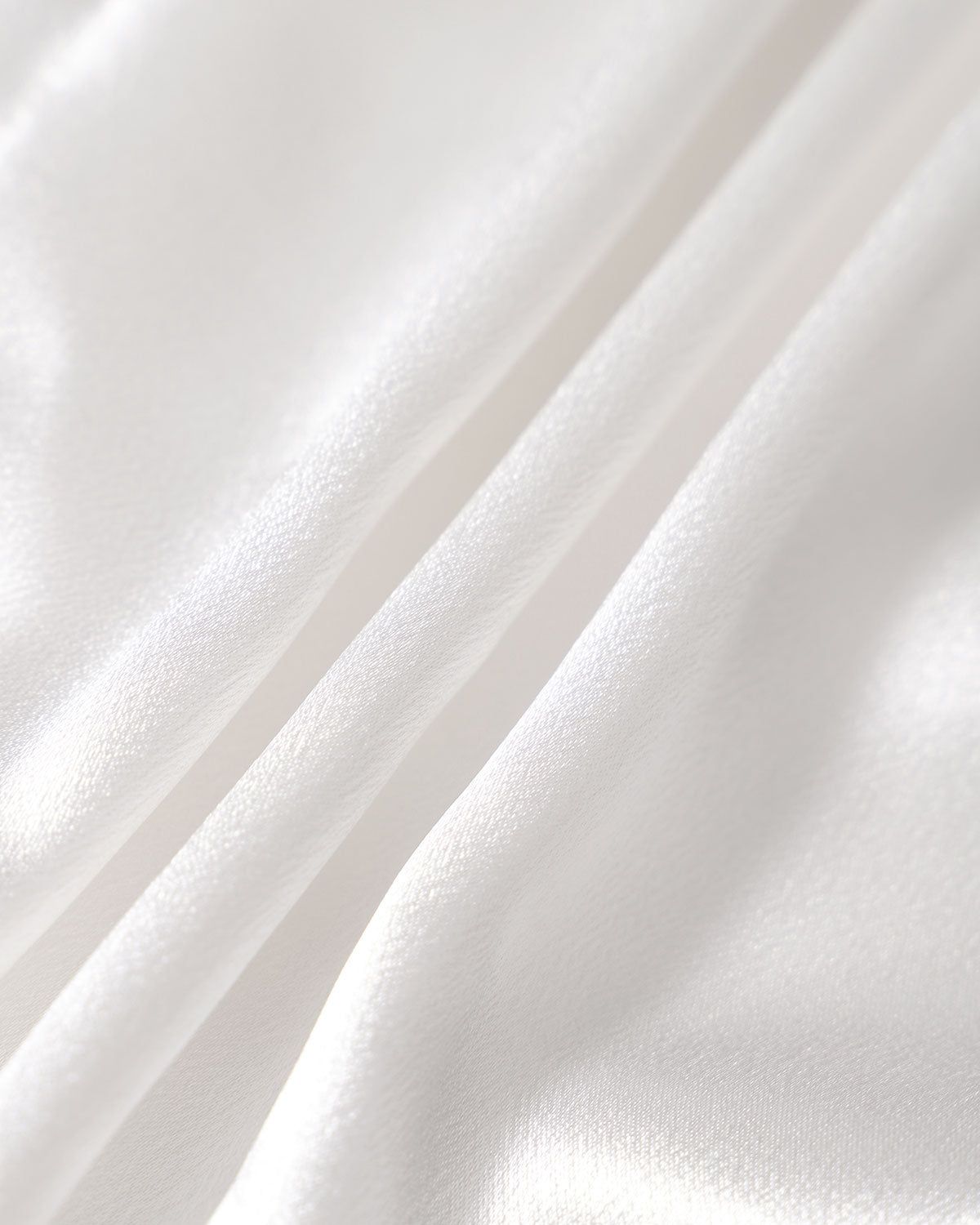 The White U Neck Pleated A-Line Satin Midi Dress sold by rihoas product image thumbnail 8