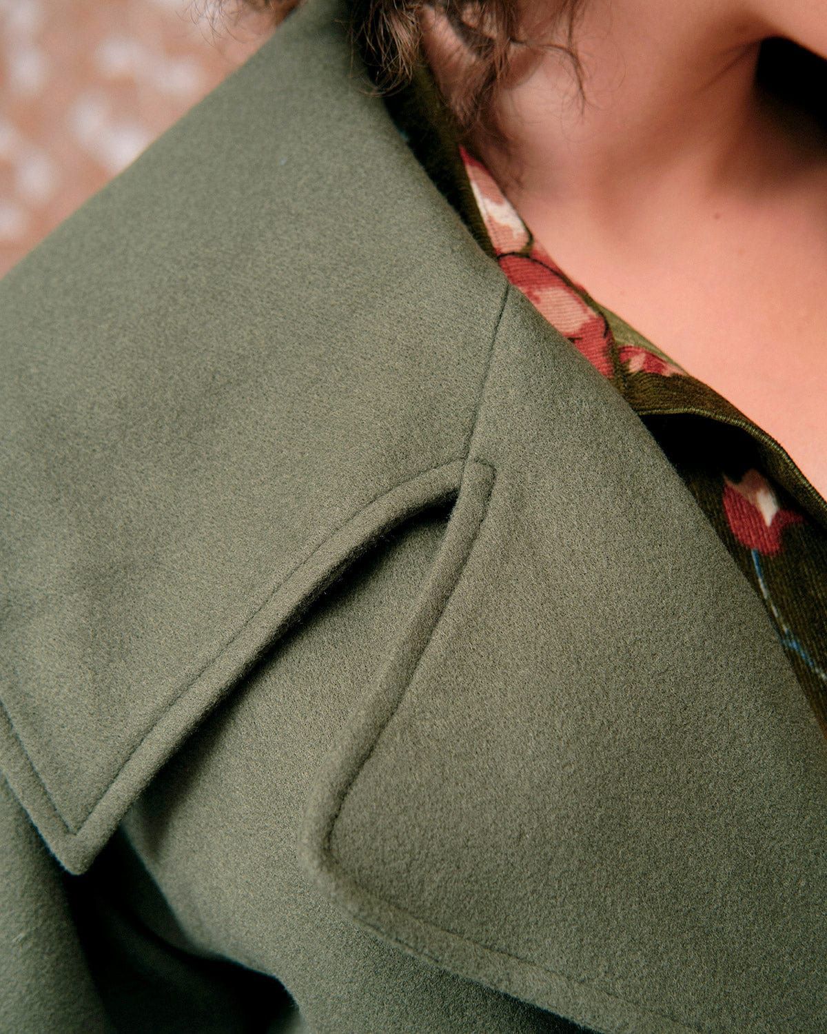 The Drop Shoulder Belted Trench Coat sold by rihoas product image thumbnail 2