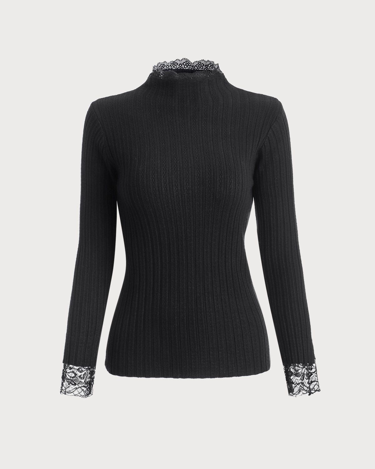 The Solid Ribbed Slim-fit Knit Top sold by rihoas product image thumbnail 6