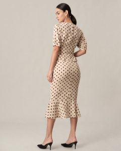 The Polka Dot Pleated Blouse sold by rihoas