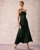 The Black Lace Criss Cross Back Maxi Dress sold by rihoas
