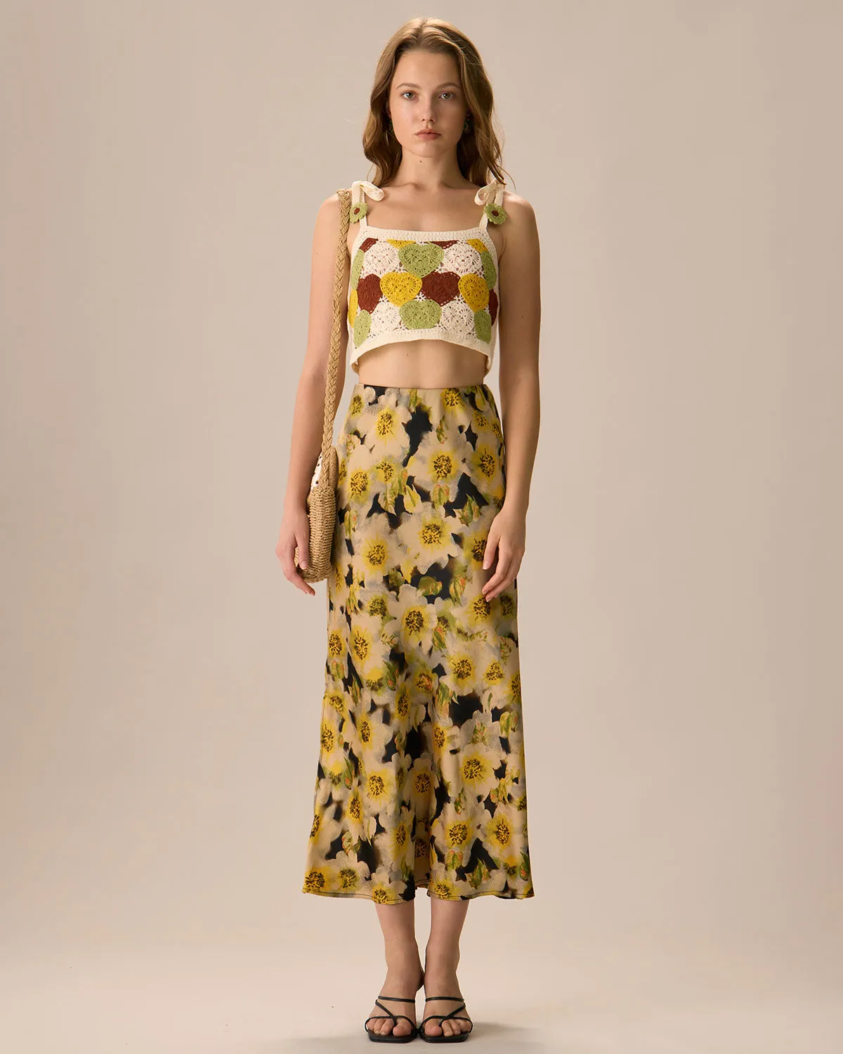 Women's Cropped Knitted Cami Top sold by rihoas product image thumbnail 3