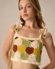Women's Cropped Knitted Cami Top sold by rihoas