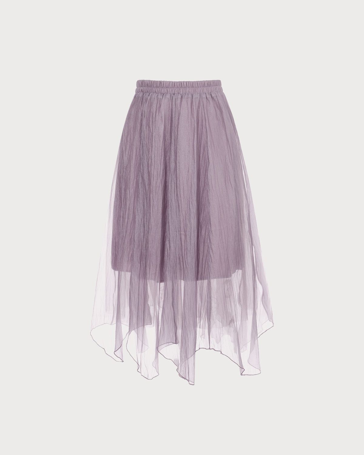 The Pink High Waisted Irregular Hem Midi Skirt sold by rihoas