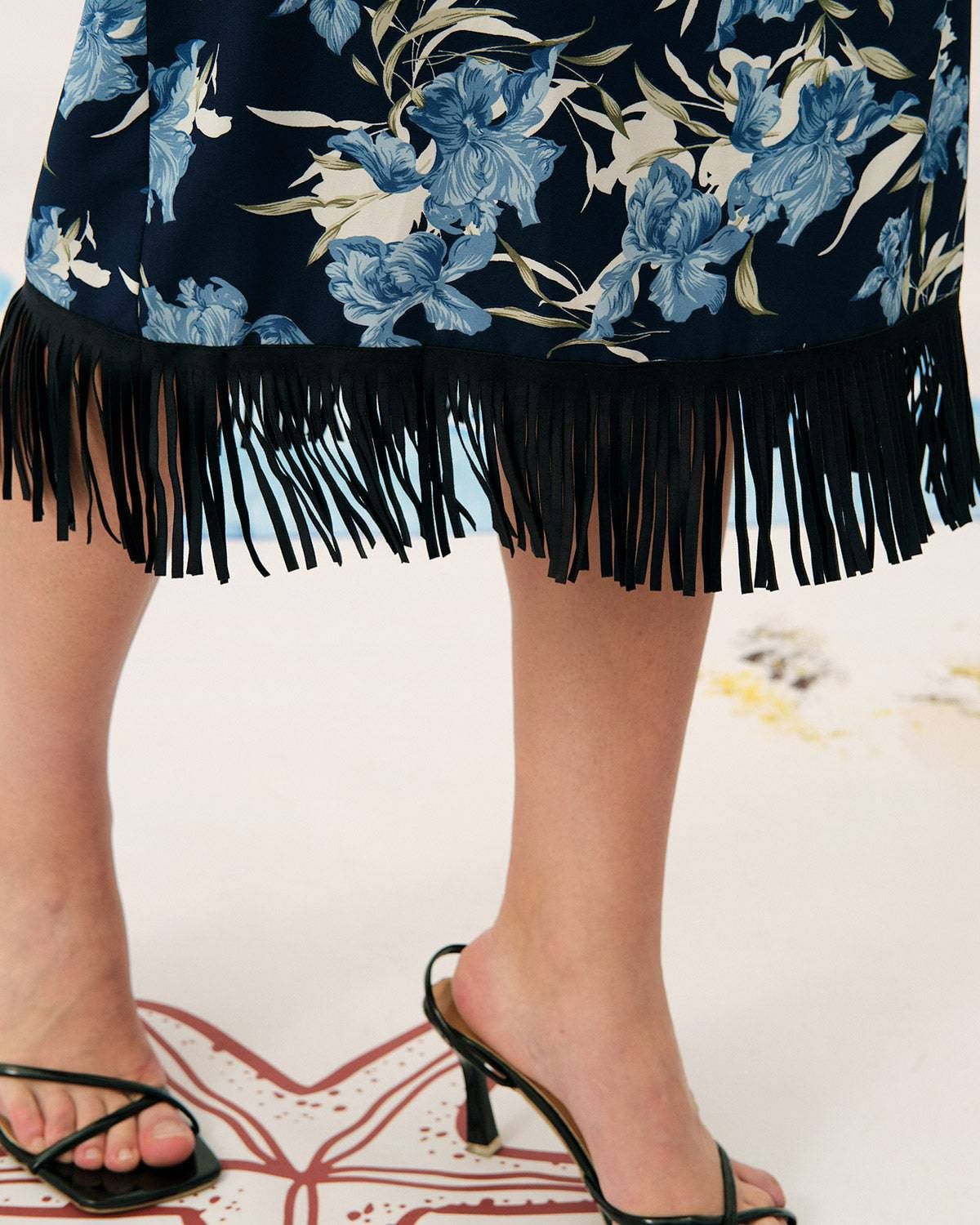 The Backless Tassel Midi Dress sold by rihoas product image thumbnail 5