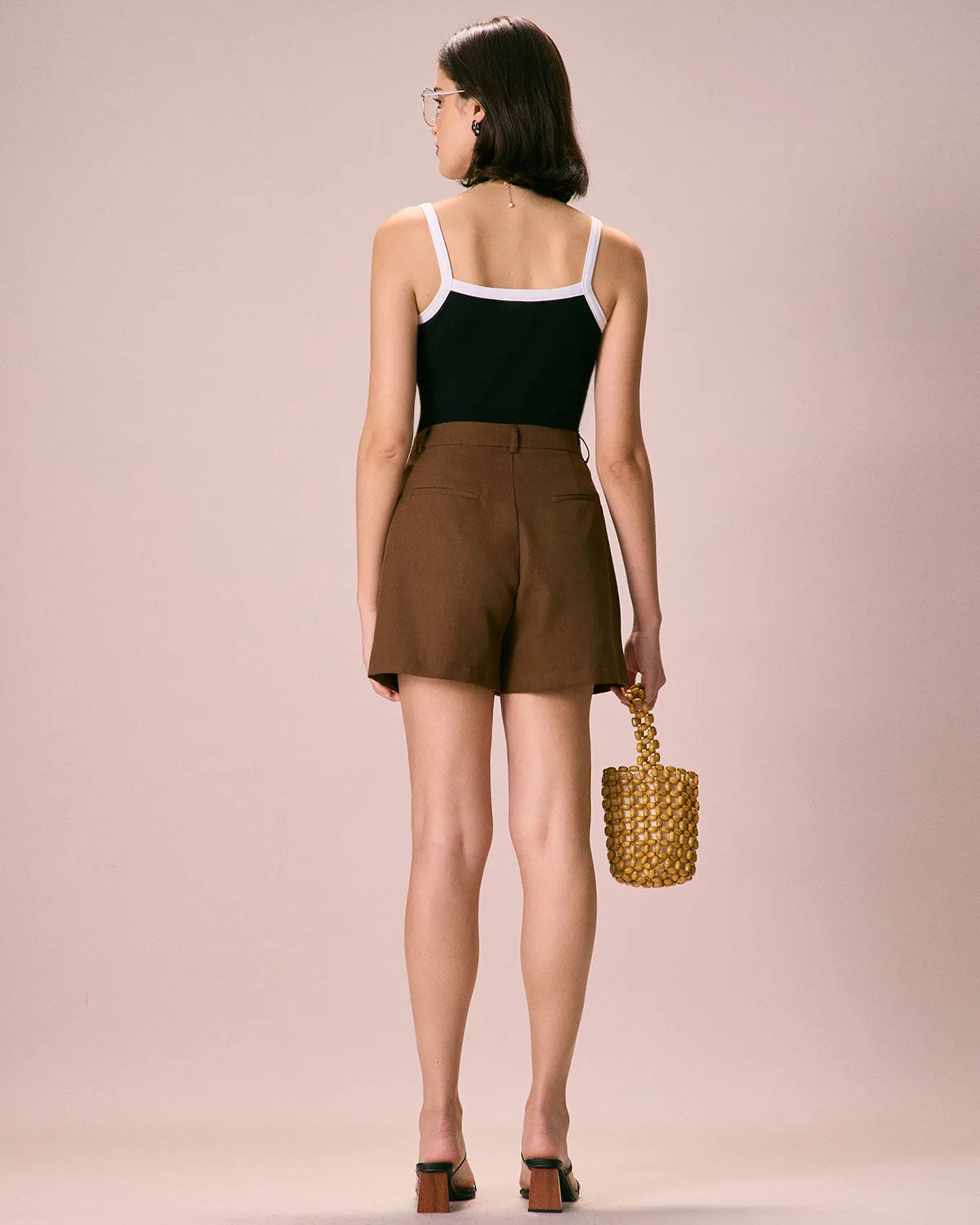 The Black Contrast Knit Cami Top sold by rihoas product image thumbnail 5