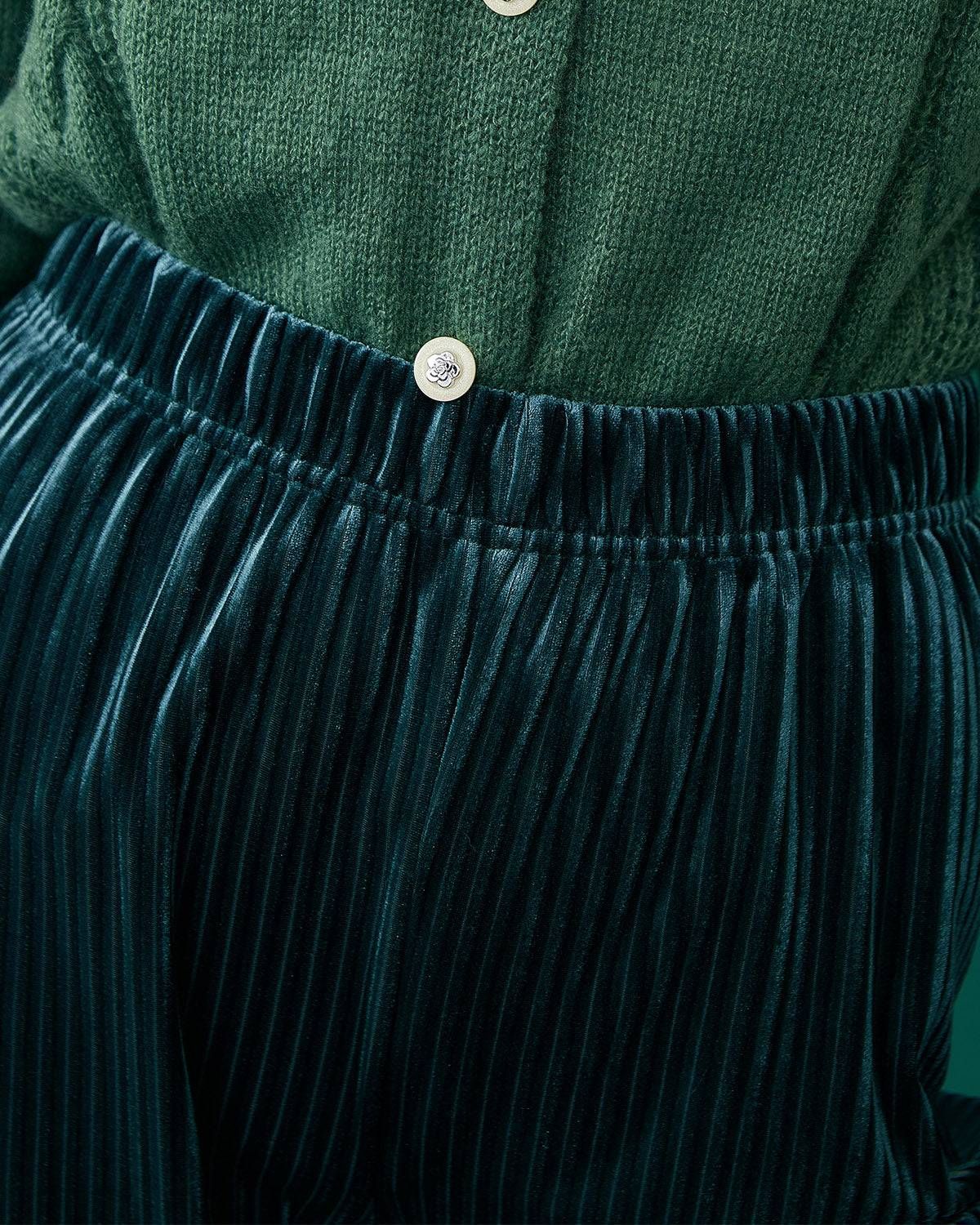 The Velvet Wide Leg Elasticized Pants sold by rihoas product image thumbnail 2