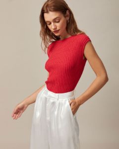 The White High Waisted Satin Wide Leg Pants sold by rihoas