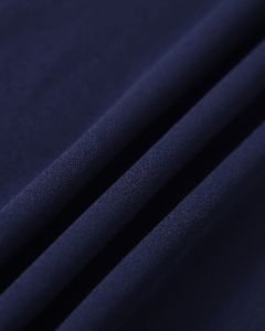 The Navy V Neck Contrasting Midi Dress sold by rihoas