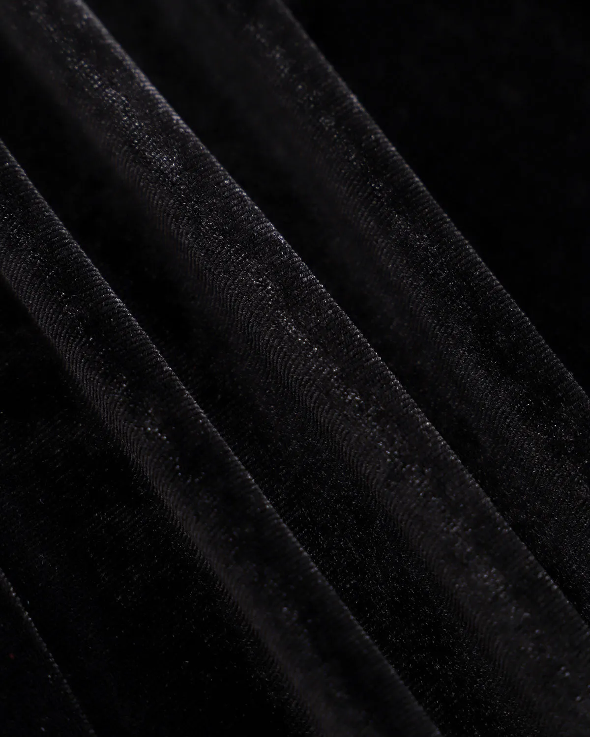 Women's Black Puffed Sleeve Velvet Mini Dress sold by rihoas product image thumbnail 3