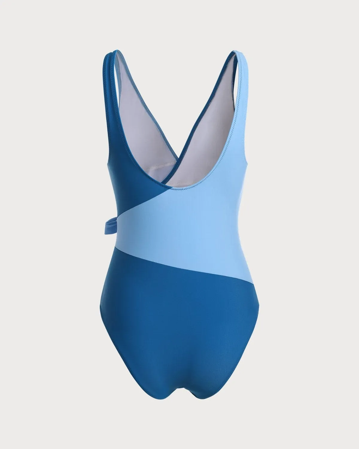 The Color Block Wrap One Piece Swimsuit sold by rihoas product image thumbnail 3