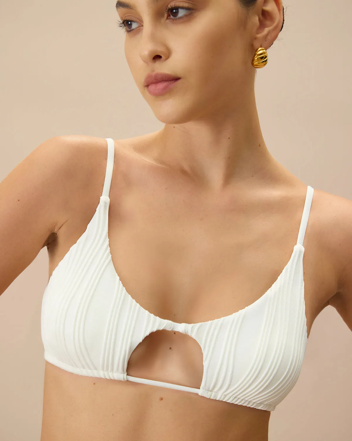 The White Water Ripple Cut-Out Bikini Top sold by rihoas product image thumbnail 2