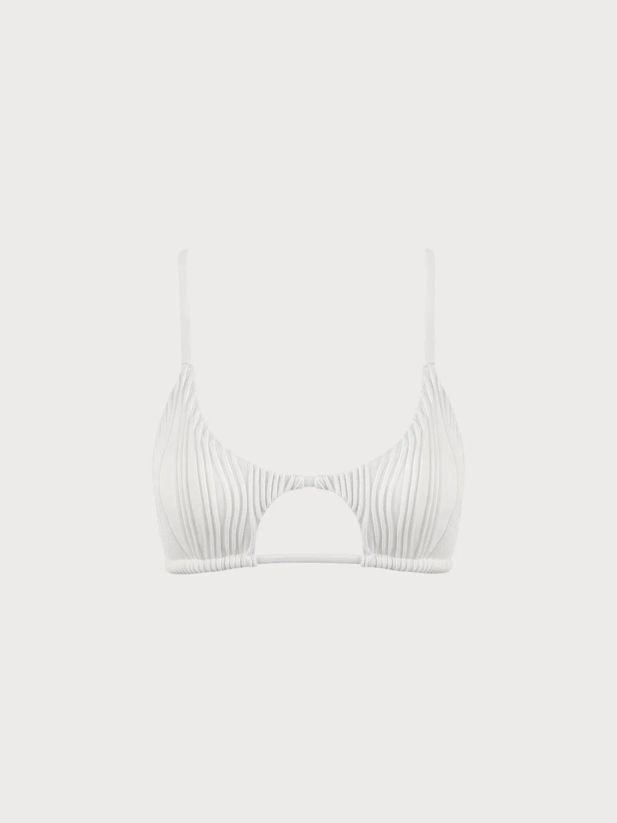 The White Water Ripple Cut-Out Bikini Top sold by rihoas product image thumbnail 5