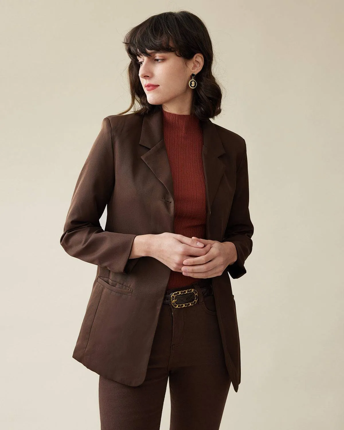 The Basic Buttoned Blazer sold by rihoas