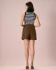 The Black Collared Striped Knit Tank Top sold by rihoas