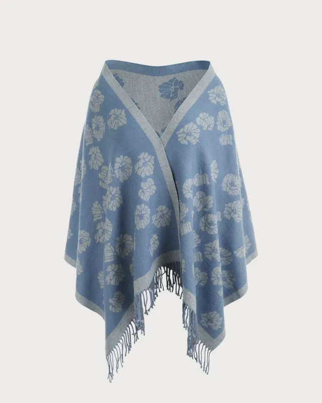 The Floral Jacquard Scarf sold by rihoas
