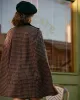 The Double-breasted Plaid Cape Coat sold by rihoas