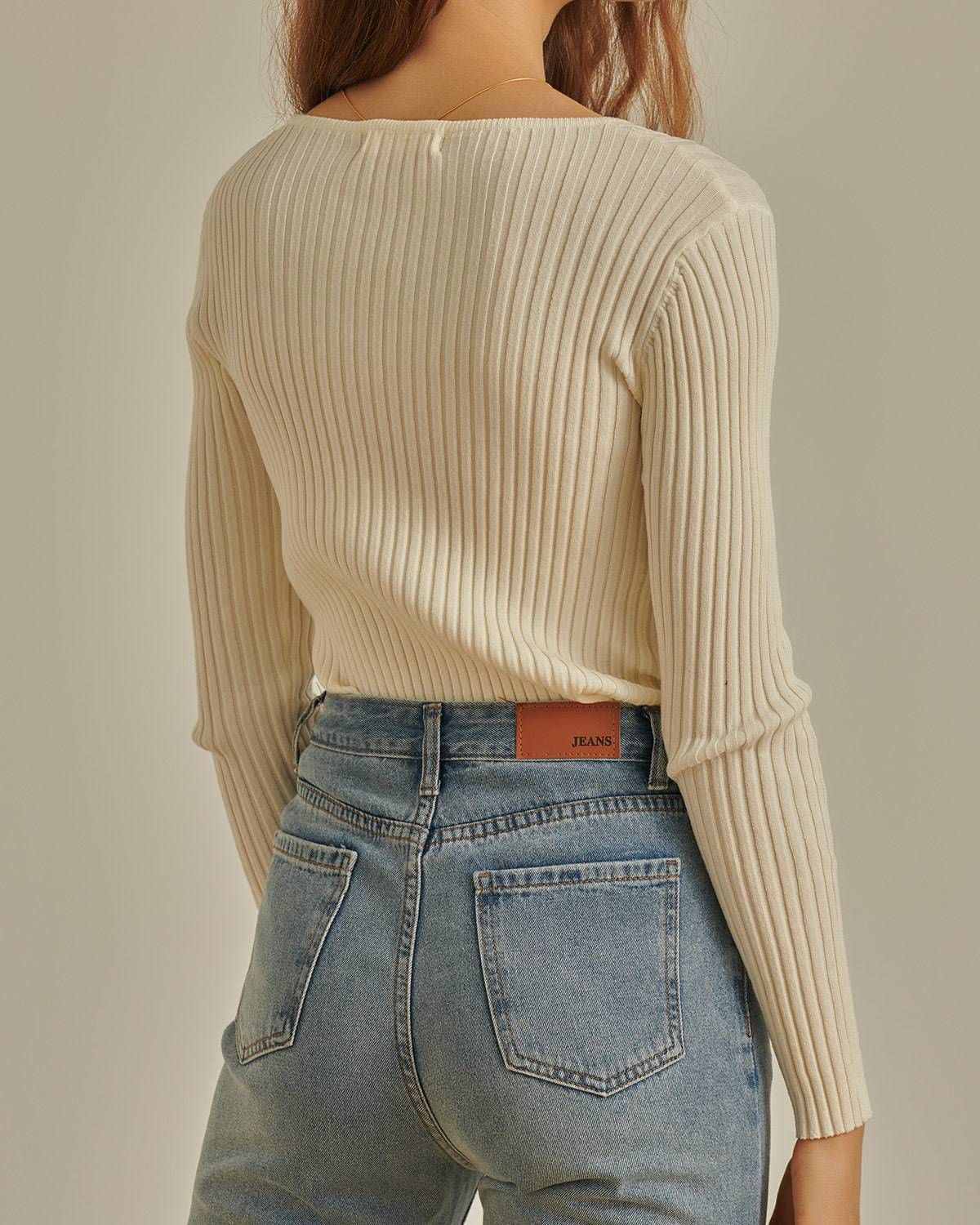 The Basic Teardrop Ribbed Top sold by rihoas product image thumbnail 5