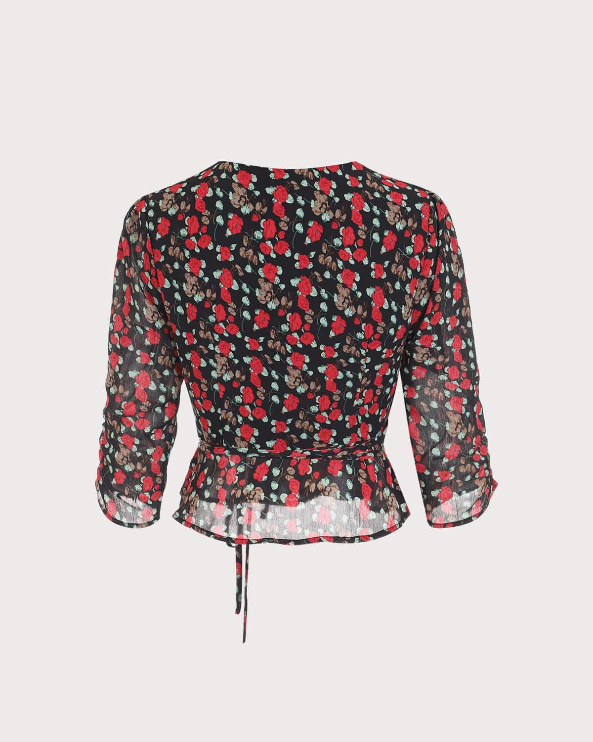 The Button-Up Floral Blouse sold by rihoas product image thumbnail 8