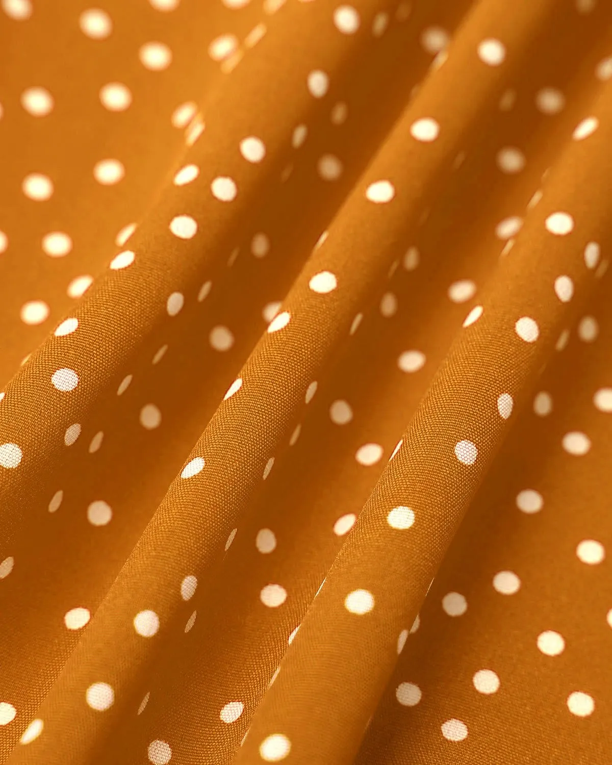 The Yellow Polka Dot Ruffle Wrap Dress sold by rihoas product image thumbnail 2