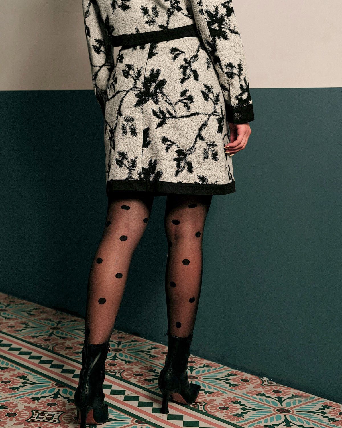 The High Waisted Floral Mini Skirt sold by rihoas product image thumbnail 5