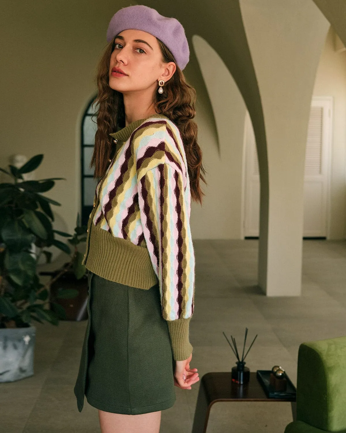 The High Waisted Asymmetrical A-line Mini Skirt sold by rihoas product image thumbnail 4