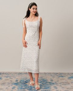The Jacquard Tie Strap Backless Maxi Dress sold by rihoas