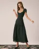 The Black Sweetheart Neck Polka Dot Maxi Dress sold by rihoas