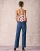 The Red Sweetheart Neck Floral Cami Top sold by rihoas