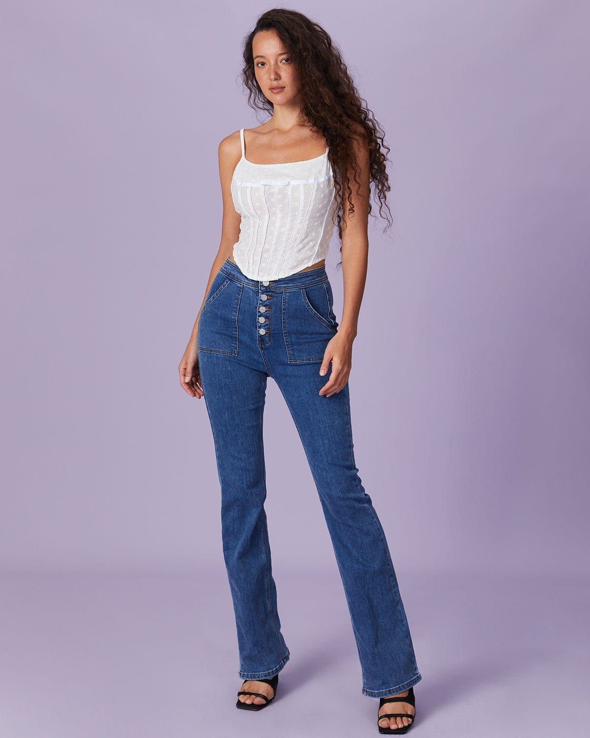 The White Bowknot Embroidery Cami Top sold by rihoas product image thumbnail 5