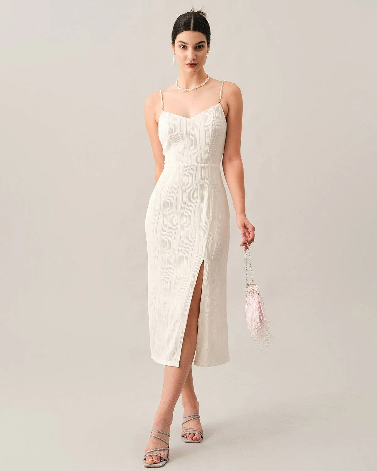 AMERI　MEDI PEARL STRAP DRESS Ameri（アメリ）の「MEDI PEARL STRAP DRESS（ドレス）」 - WEAR