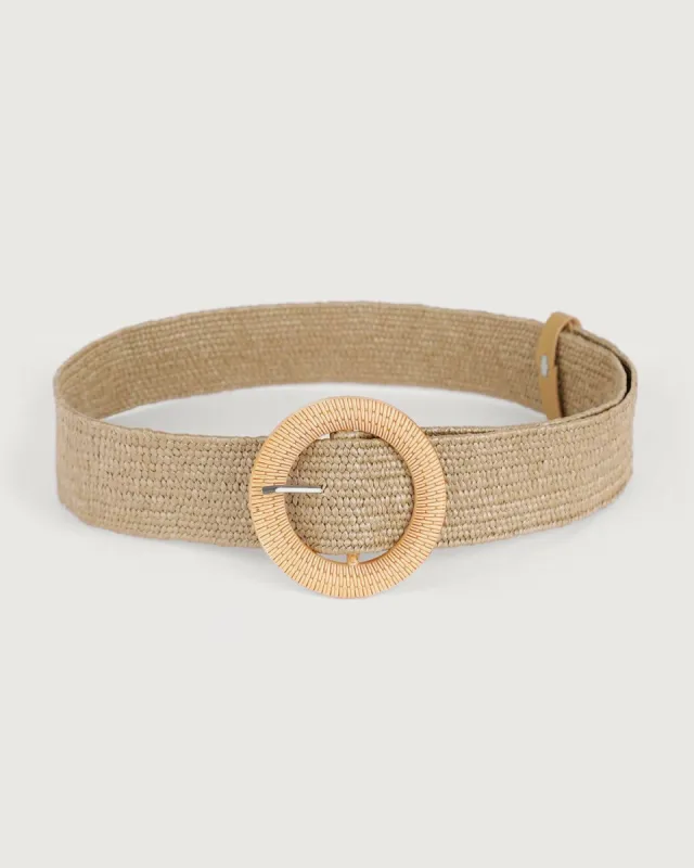 The Women Square Buckle Woven Belt made by rihoas