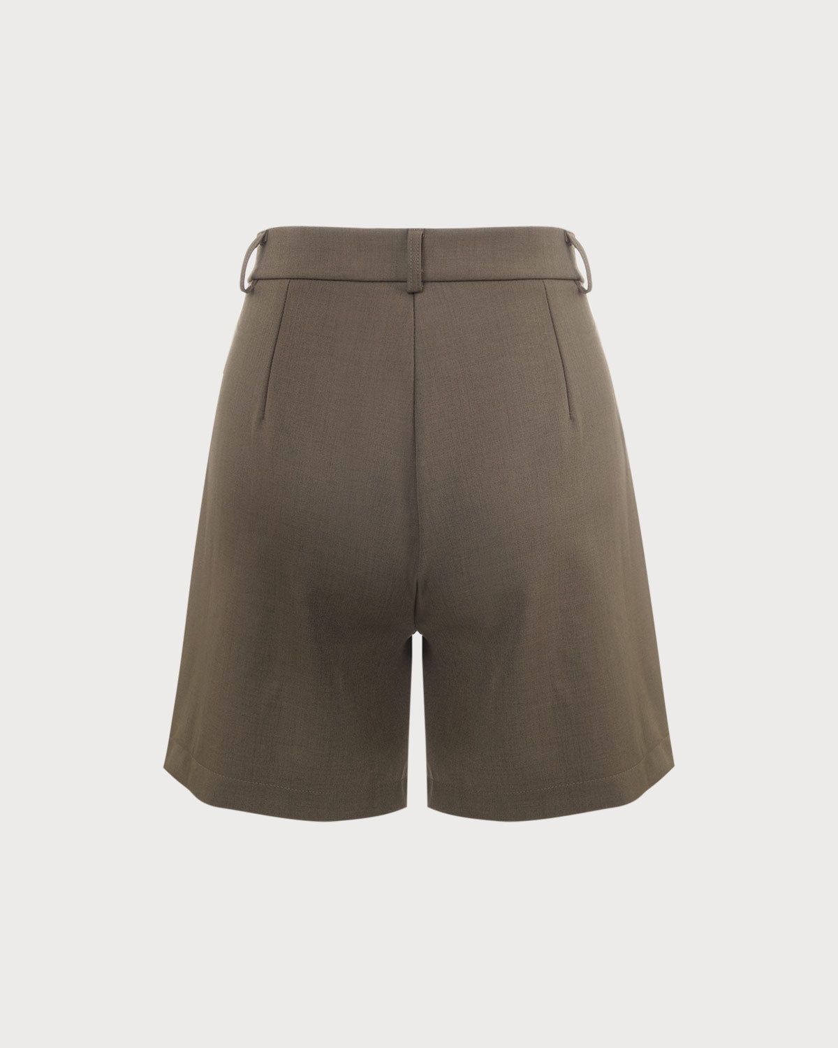 The Coffee High Waisted Pleated Shorts sold by rihoas product image thumbnail 8