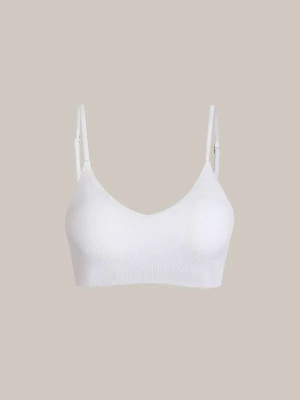 The Plain Ribbed Bikini Top sold by rihoas