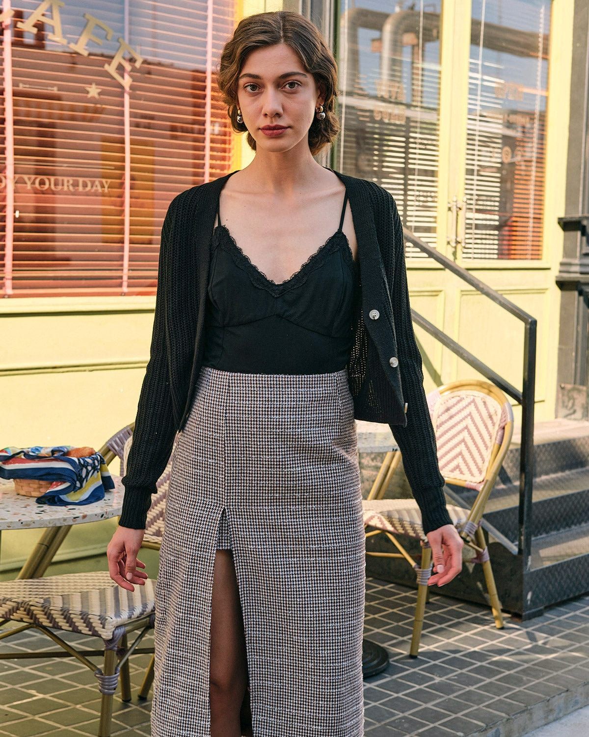 The Solid Lace Cami Top sold by rihoas product image thumbnail 3