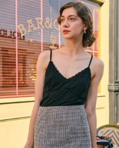 The Solid Lace Cami Top sold by rihoas
