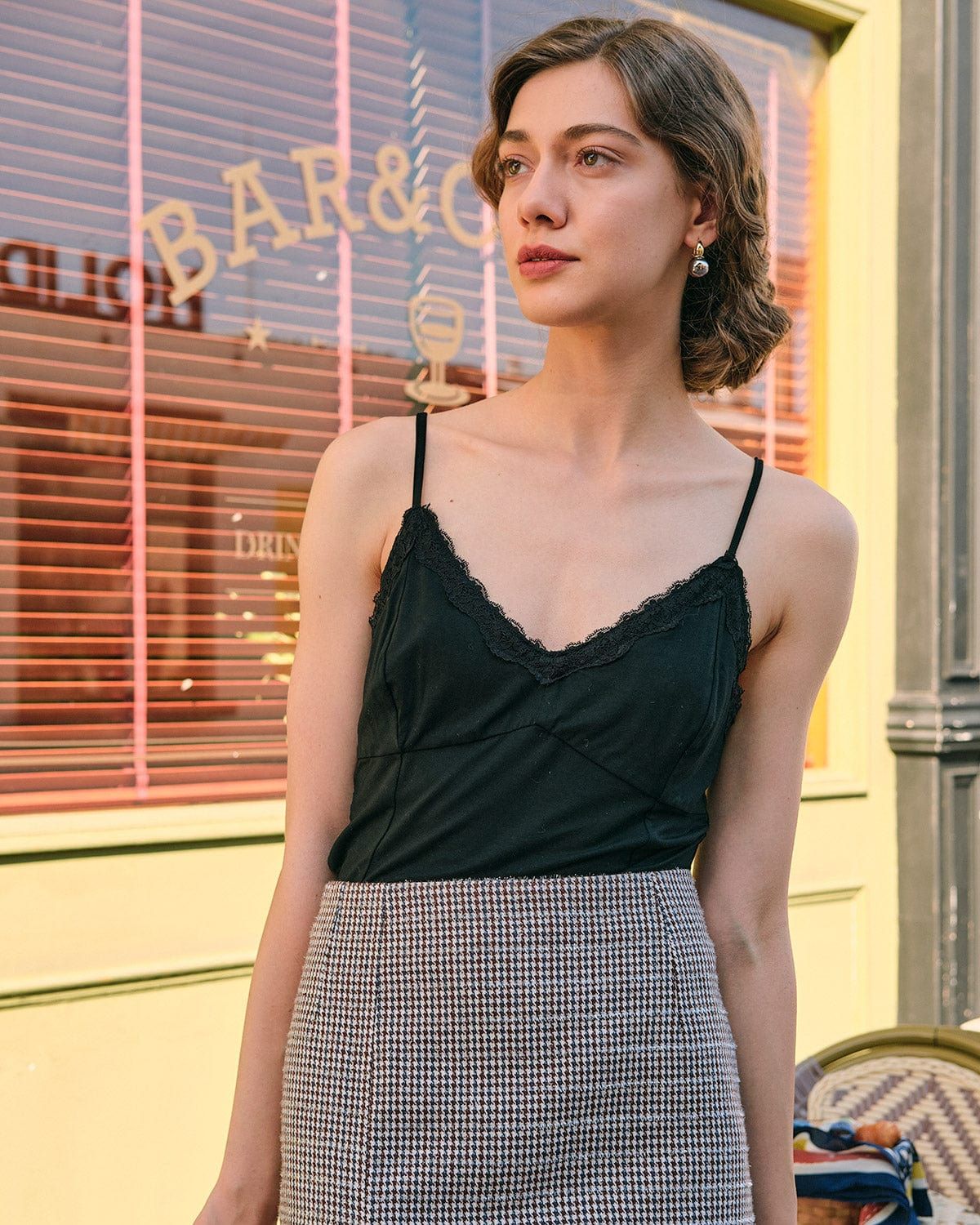 The Solid Lace Cami Top sold by rihoas product image thumbnail 2