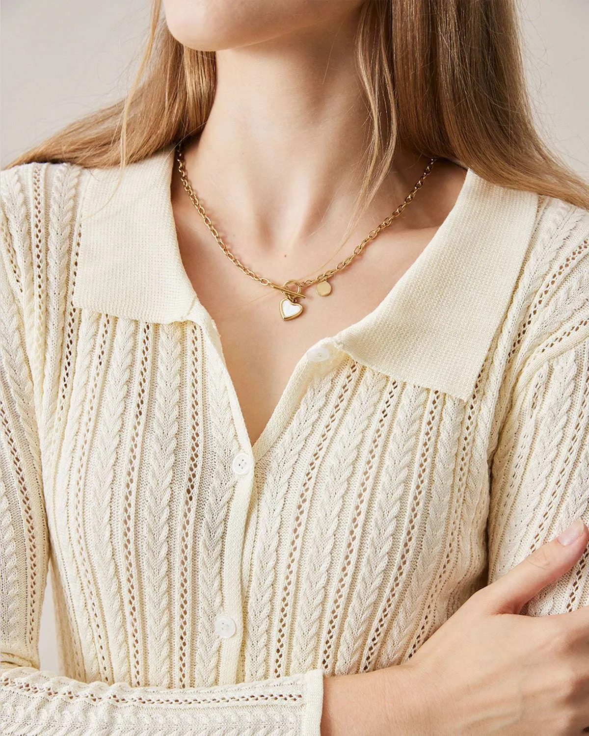 The Cable Knitted Cardigan sold by rihoas product image thumbnail 2